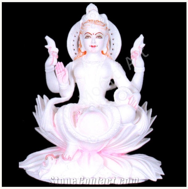 Laxmi Ji Statues, Rajnagar White Marble Statues