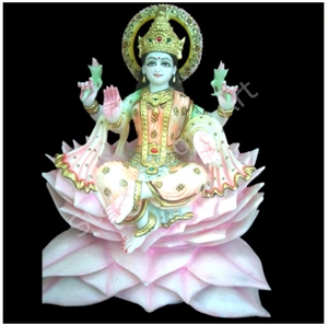 Laxmi Ji Statues, Rajnagar White Marble Statues