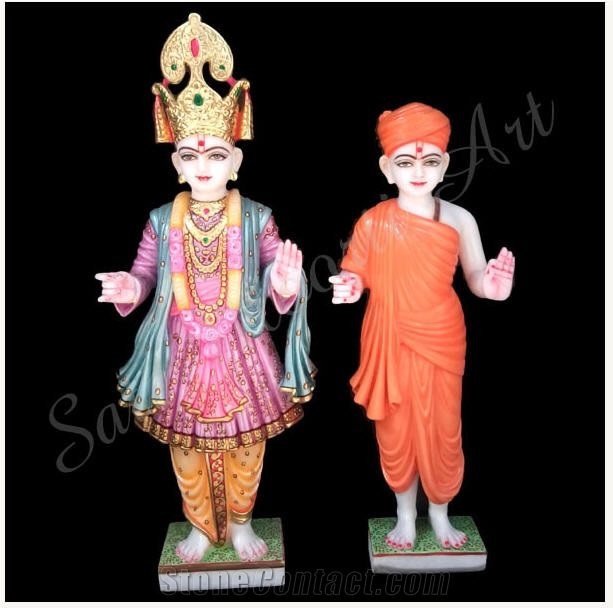 Swami Narayan God Statues, Indo Italian White Marble Statues