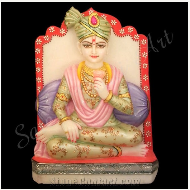 Swami Narayan God Statues, Indo Italian White Marble Statues