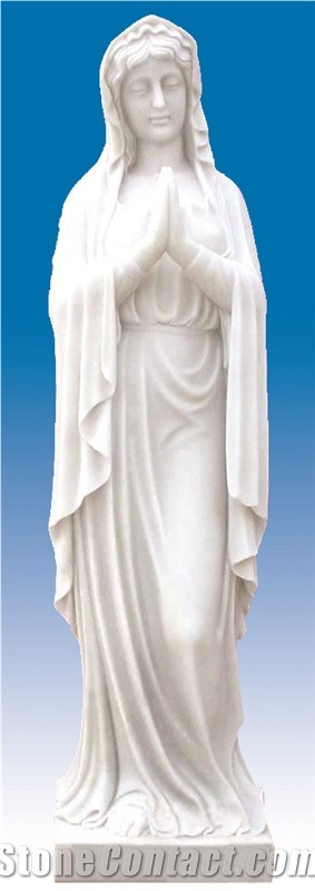 Angel Statue, White Marble Statue