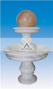 Garden Stone Fountain, White Marble Fountain
