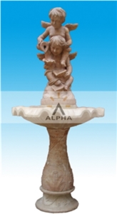 INDOOR MARBLE FOUNTAIN, Yellow Marble Fountain