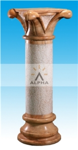 Marble Pedestal, Shanxi Yellow Marble Column