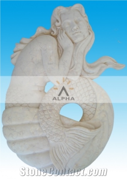 Zhongxi White Marble Relief