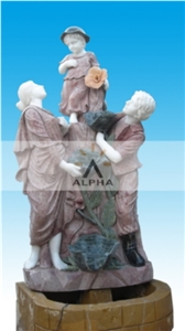 STONE STATUE FOUNTAIN fOR GARDEN