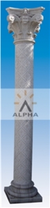 Danba White Marble Roman Column