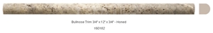 Hun Silver Travertine Honed Bullnose Trim, Silver Grey Travertine Trim