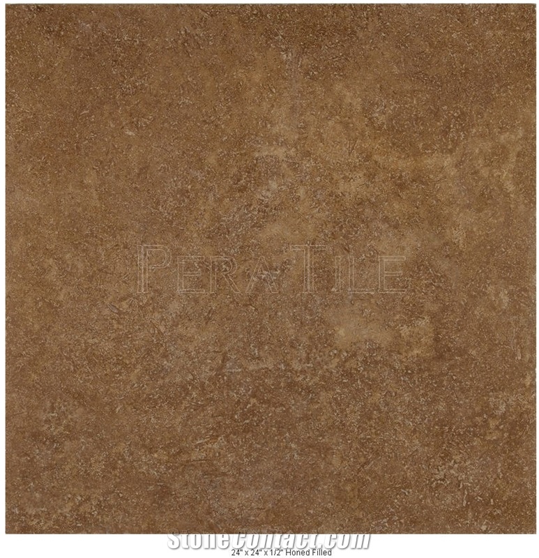 Noce Sephia Travertine Honed Filled, Turkey Brown Travertine