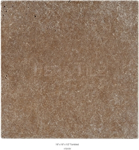 Noce Sephia Travertine Tumbled, Country Fantasy Travertine Tiles