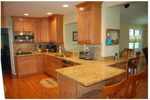 Millenium Gold Granite Countertop, Millenium Gold Yellow Granite Countertop