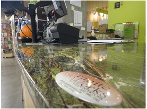 Rain Forest Green Desk Top, Work Top, Rain Forest Green Marble Work Tops
