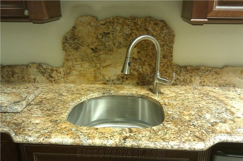 Solarius Granite Kitchen Countertops, Solarius Yellow Granite Kitchen Countertops