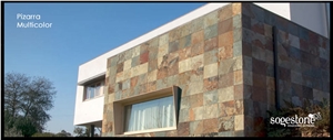 Pizarra Multicolor Facade, Roja Multicolor Slate Facade