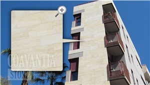 Amarillo Triana Facade, Amarillo Triana Yellow Marble Facade