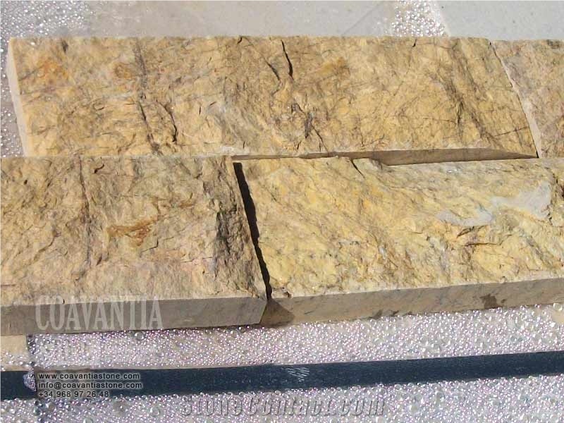 Amarillo Triana Facade, Amarillo Triana Yellow Marble Facade