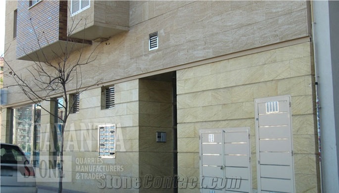 Amarillo Triana Facade, Amarillo Triana Yellow Marble Facade