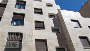 Olivillo Travertine Facade, Olivillo Brown Travertine Facade