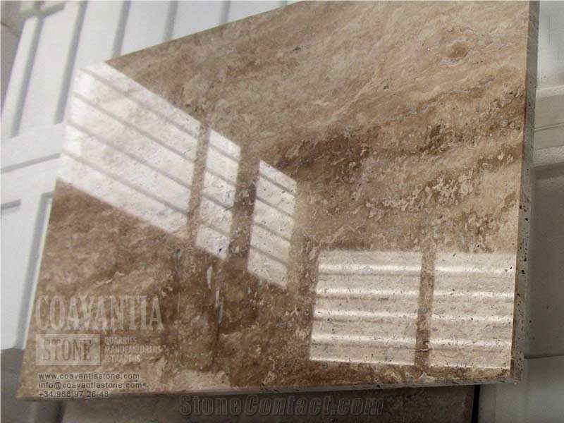 Olivillo Travertine Slabs, Spain Brown Travertine