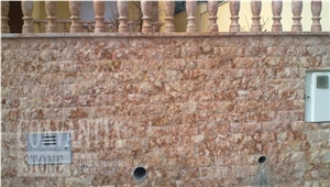 Travertino Madera Rojo Walling, Travertino Madera Rojo Red Travertine Walling