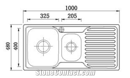 Top-mount Sink with Single Board Series