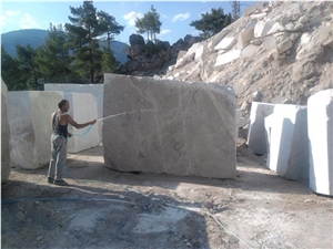 Eva Grey Marble Block, Silver Grey Marble Block