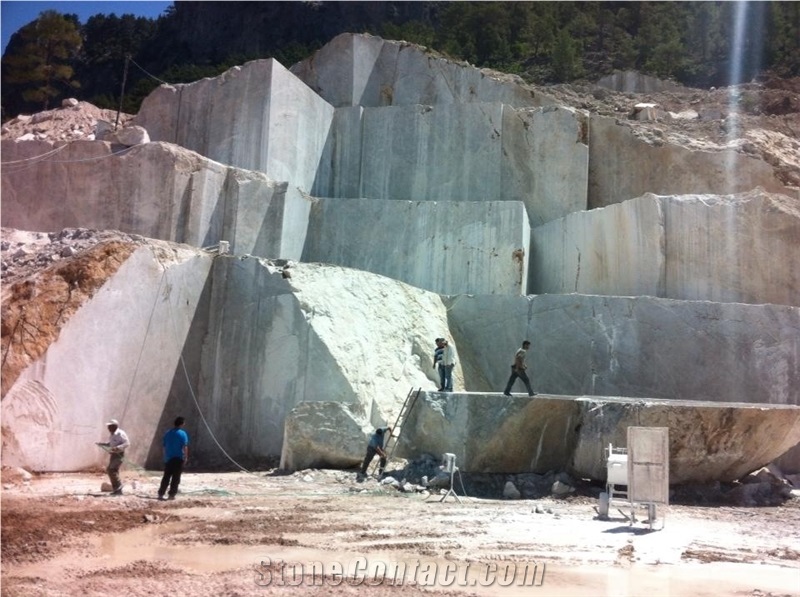 Eva Grey Marble Block, Silver Grey Marble Block