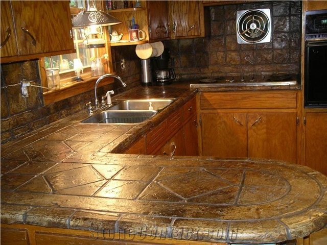 Antiquated Stone Countertop, Yellow Limestone Countertop