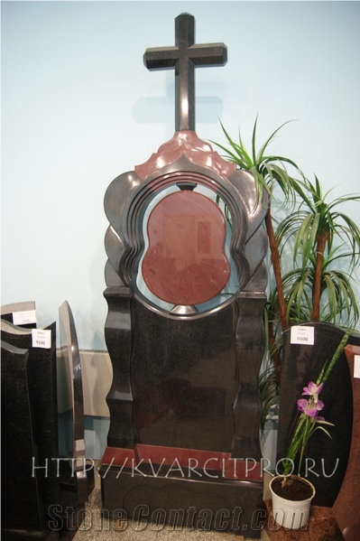 Gabbro Dia Base and Shoksha Stone Monument, Gabbro Drugoreckoe Black Granite Monument