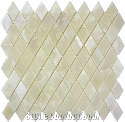 Classic White Onyx Mosaic, Pakistan White Onyx Mosaic