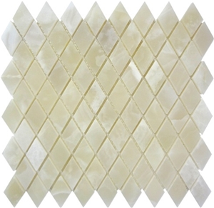 Classic White Onyx Mosaic, Pakistan White Onyx Mosaic