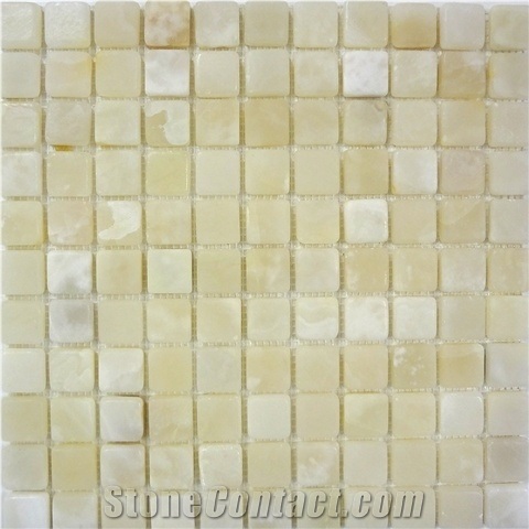 Classic White Onyx Mosaic, Pakistan White Onyx Mosaic