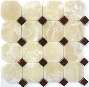 Classic White Onyx Mosaic, Pakistan White Onyx Mosaic