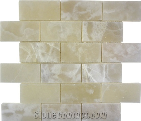 Classic White Onyx Mosaic, Pakistan White Onyx Mosaic