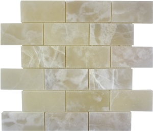 Classic White Onyx Mosaic, Pakistan White Onyx Mosaic