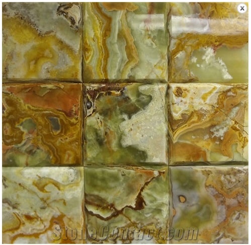 Multicolor Green Onyx Tile, Pakistan Beige Onyx