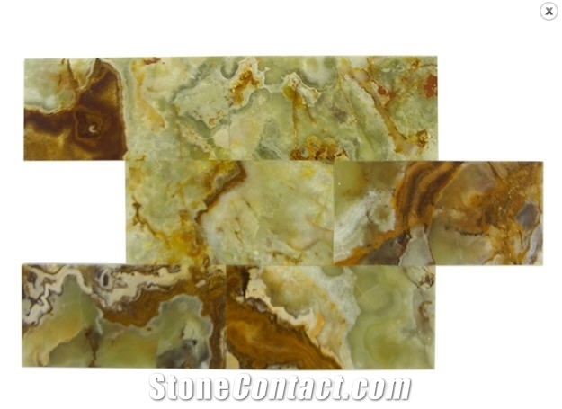 Multicolor Green Onyx Tile, Pakistan Beige Onyx
