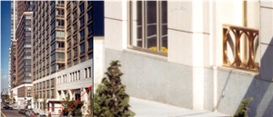 Bianco Sardo Granite Facade, Bianco Sardo White Granite Facade
