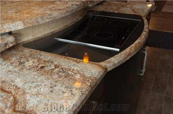Antique Persa Gold Countertop, Antique Persa Gold Yellow Granite Countertop