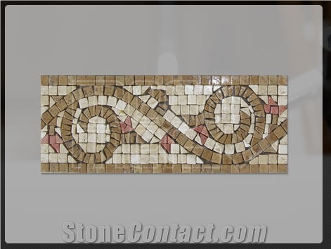Beige Travertine Mosaic Borders