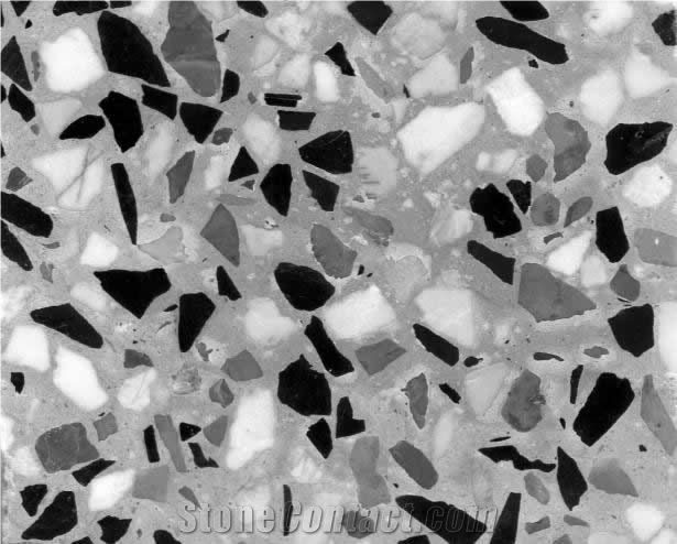 Black and White Terrazzo