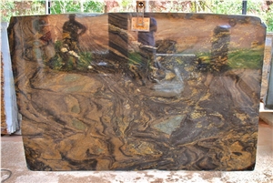 Flamboyant Quartzite Slabs, Brazil Brown Quartzite Flamboyant Quartzite Slabs, Brazil Brown Quartzite