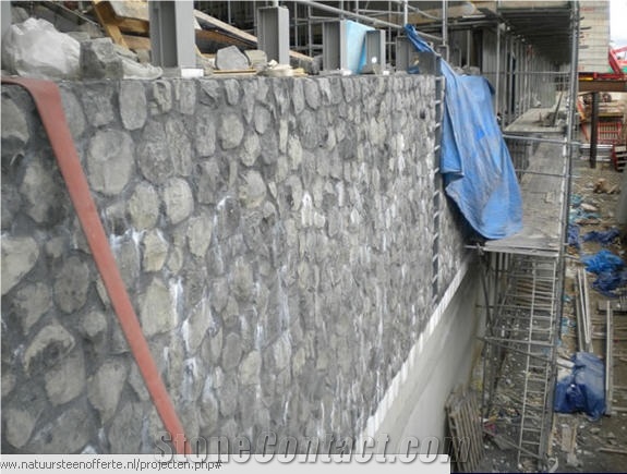 Basalt Walling, Pietra Aniciano Grey Basalt