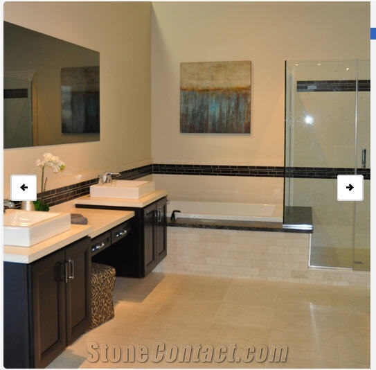 Camargo Beige Limestone Bath Design