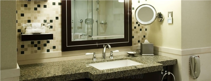 New Venetian Gold Granite Vanity Top, New Venetian Gold Yellow Granite Vanity Top