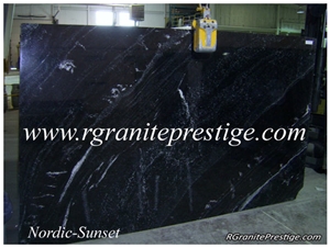 Nordic Sunset Brazil Black Quartzite Slabs & Tiles