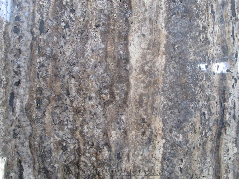 Silver Travertine Takab Tiles, Slabs