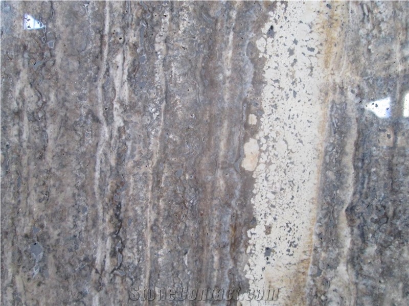 Silver Travertine Takab Tiles, Slabs