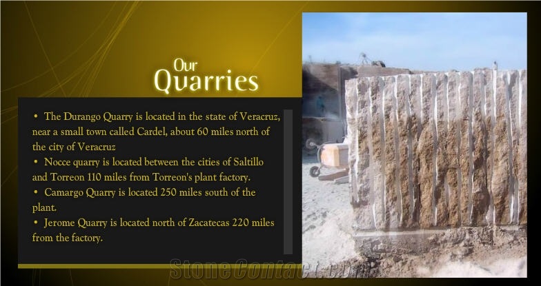 Durango Noche Travertine Block, Mexico Brown Travertine