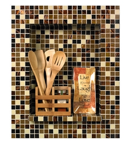 Mosaic Niche Kit with Bronze Sand Mosaic Design